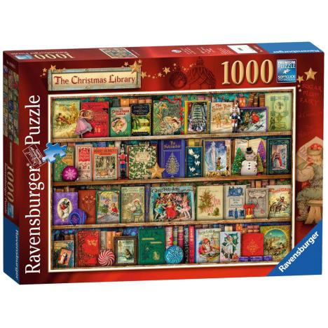 The Christmas Library 1000pc Jigsaw Puzzle Extra Image 1